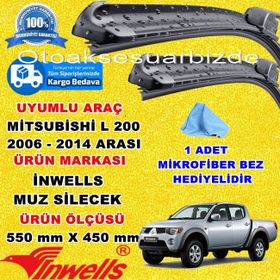 Inwells Mitsubishi L200 2006-2014 Ön Silecek Takımı