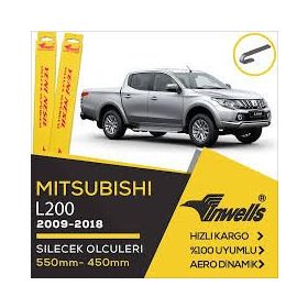 Inwells Mitsubishi L200 2009-2018 Ön Muz Silecek Takımı
