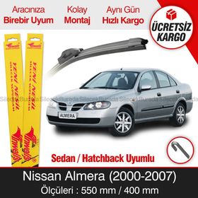 Inwells Nissan Almera 2000-2007 Muz Silecek Takımı