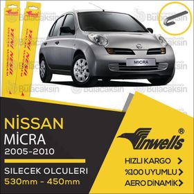 Inwells Nissan Micra 2005-2010 Muz Silecek Takımı