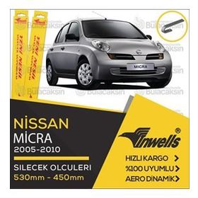Inwells Nissan Micra 2005-2010 Muz Silecek Takımı