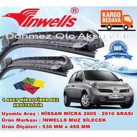 Inwells Nissan Micra 2005-2010 Ön Muz Silecek Takımı