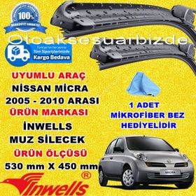Inwells Nissan Micra 2005-2010 Ön Muz Silecek Takımı