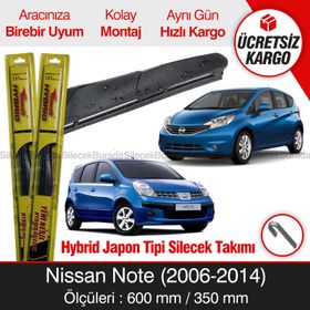 Inwells Nissan Note Hybrid 2006-2014 Silecek Takımı