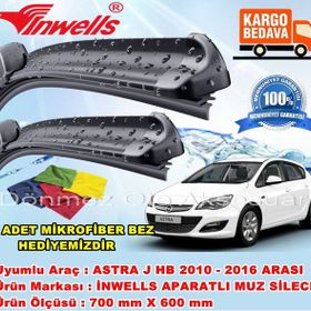 Inwells Opel Astra J 2009-2015 Muz Silecek Takımı