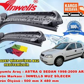Inwells Opel Astra J 2009-2015 Muz Silecek Takımı