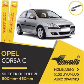Inwells Opel Corsa C 2000-2006 Ön Silecek Takımı