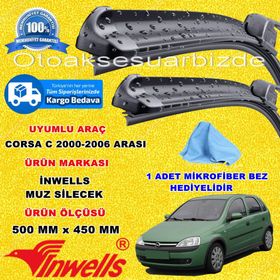 Inwells Opel Corsa C 2000-2006 Ön Silecek Takımı