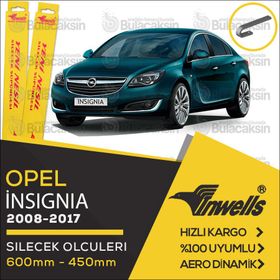 Inwells Opel Insignia 2008-2016 Muz Silecek Takımı
