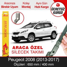 Inwells Peugeot 2008 2013-2017 Muz Silecek Takımı