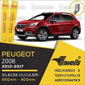 Inwells Peugeot 2008 2013-2017 Muz Silecek Takımı