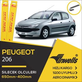 Inwells Peugeot 206 2000-2014 Ön Muz Silecek Takımı