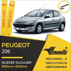 Inwells Peugeot 206 2000-2014 Ön Muz Silecek Takımı