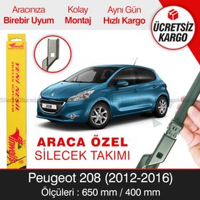 Inwells Peugeot 208 2012-2016 Muz Silecek Takımı