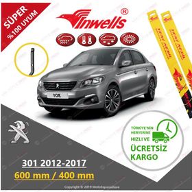 Inwells Peugeot 301 2012-2016 Muz Silecek Takımı
