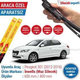 Inwells Peugeot 301 2012-2016 Muz Silecek Takımı