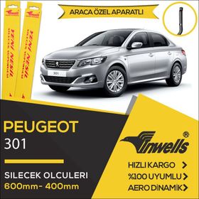Inwells Peugeot 301 2012 2017 Ön Muz Silecek Takımı
