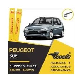 Inwells Peugeot 306 HB 1993-2003 Ön Muz Silecek Takımı