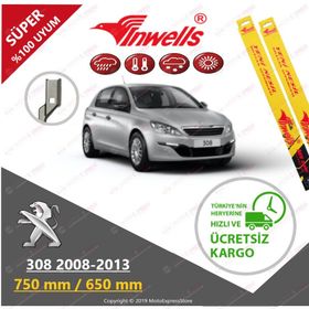 Inwells Peugeot 308 2008-2013 Muz Silecek Takımı
