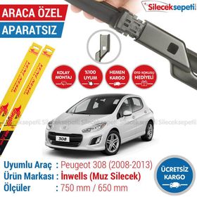 Inwells Peugeot 308 2008-2013 Muz Silecek Takımı