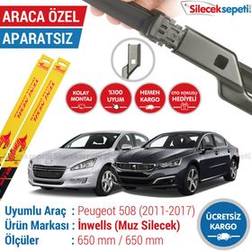 Inwells Peugeot 508 2011-2017 Muz Silecek Takımı