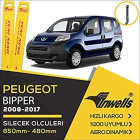 Inwells Peugeot Bipper 2008-2017 Muz Silecek Takımı