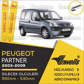 Inwells Peugeot Partner 2002 2009 Ön Muz Silecek Takımı