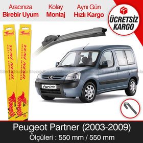 Inwells Peugeot Partner 2003-2009 Muz Silecek Takımı