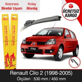 Inwells Renault Clio 2 1998-2005 Muz Silecek Takımı