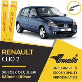 Inwells Renault Clio 2 1998-2005 Muz Silecek Takımı