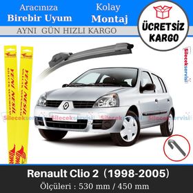 Inwells Renault Clio 2 1998-2005 Muz Silecek Takımı