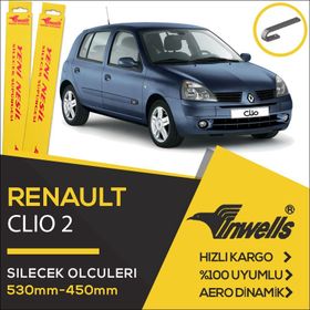 Inwells Renault Clio 2 1998 2005 Ön Muz Silecek Takımı