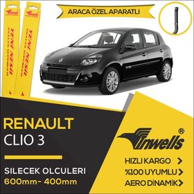 Inwells Renault Clio 3 2005-2012 Ön Muz Silecek Takımı