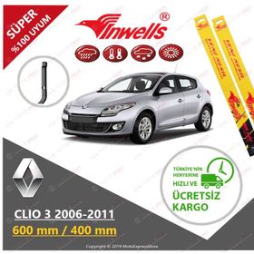 Inwells Renault Clio 3 2006-2011 Muz Silecek Takımı