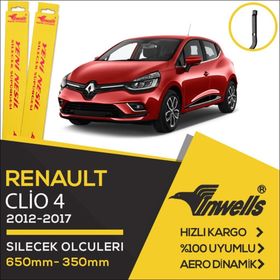 Inwells Renault Clio 4 2012-2017 Muz Silecek Takımı