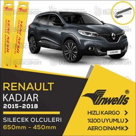 Inwells Renault Kadjar 2015-2018 Silecek Takımı