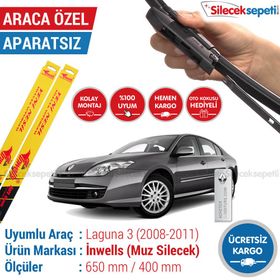 Inwells Renault Laguna 3 2008-2011 Muz Silecek Takımı