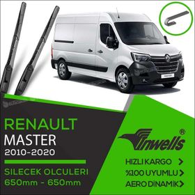 Inwells Renault Master 2010-2020 Hibrit Silecek Takımı