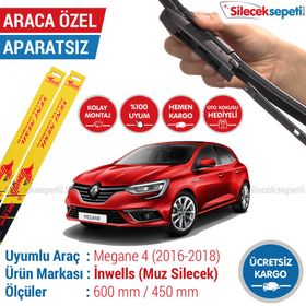 Inwells Renault Megane 4 2016-2018 Muz Silecek Takımı
