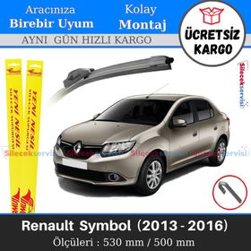 Inwells Renault Symbol 2013-2016 Muz Silecek Takımı