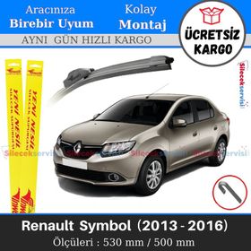Inwells Renault Symbol 2013-2016 Muz Silecek Takımı