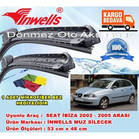 Inwells Seat Ibiza 2002-2005 Muz Silecek Takımı