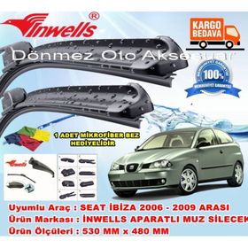 Inwells Seat Ibiza 2006-2009 Muz Silecek Takımı