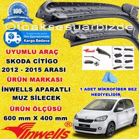 Inwells Skoda Citigo 2012-2015 Muz Silecek Takımı