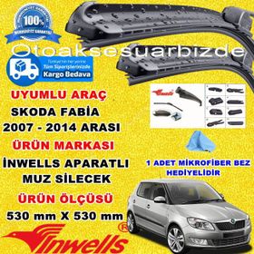 Inwells Skoda Fabia 2007-2014 Muz Silecek Takımı