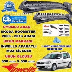 Inwells Skoda Roomster 2006-2013 Muz Silecek Takımı