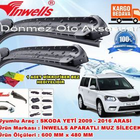 Inwells Skoda Yeti 2009-2016 Muz Silecek Takımı