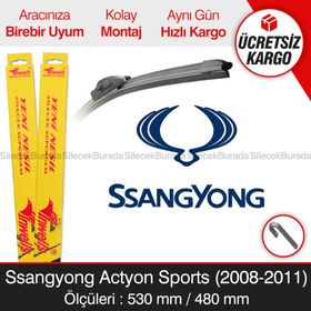 Inwells Ssangyong Actyon Sports 2008-2011 Muz Silecek Takımı