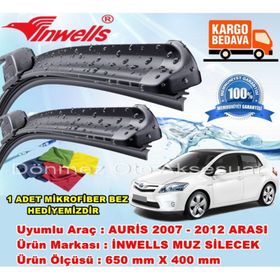 Inwells Toyota Auris 2007-2012 Ön Muz Silecek Takımı