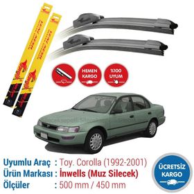 Inwells Toyota Corolla 1992-2001 Muz Silecek Takımı